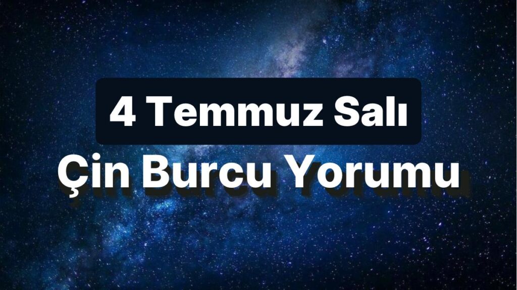 Ulaş Utku Bozdoğan: 4 Temmuz Salı Çin Burcuna Nazaran Günün Nasıl Geçecek? 49