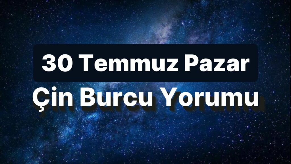 Ulaş Utku Bozdoğan: 30 Temmuz Pazar Çin Burcuna Nazaran Günün Nasıl Geçecek? 49